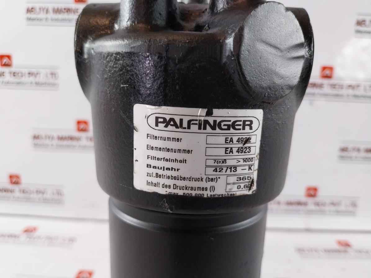 Palfinger Ea4922 Hydraulic Pressure Filter Unit Ea1391 B21 365 Bar