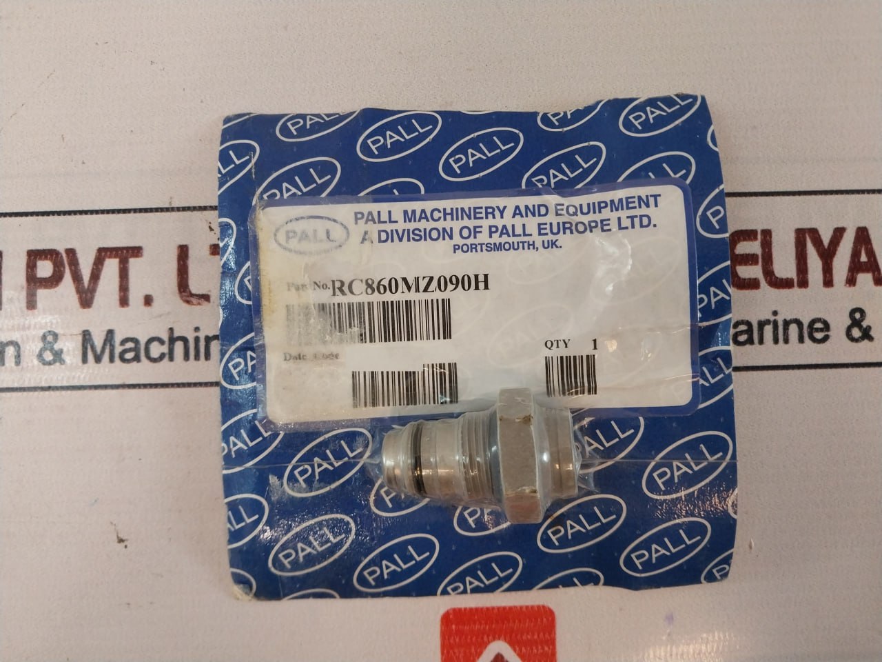 Pall Rc860Mz090H High Pressure Compensator Filter With Indicator 0 To 420 Bar Ba0037546