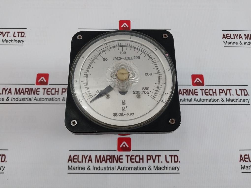 Pan-asia Sp.Gr=0.98 Analog Pneumatic Tank Level Indicator Gauge 500V