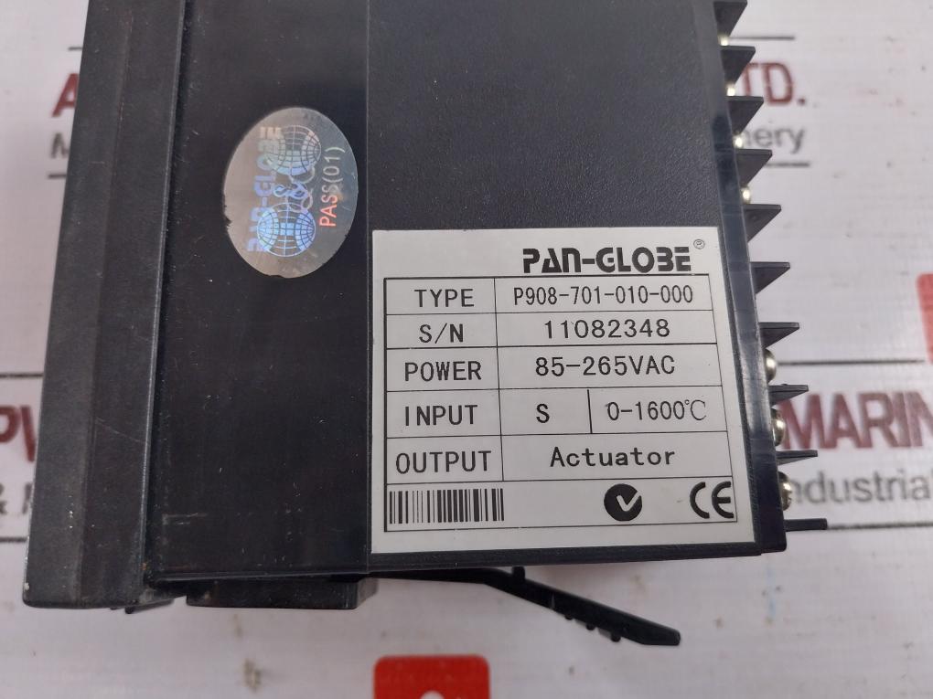 Pan-globe P908-701-010-000 Temperature Controller 85-265Vac/Dc 4 Digit Display