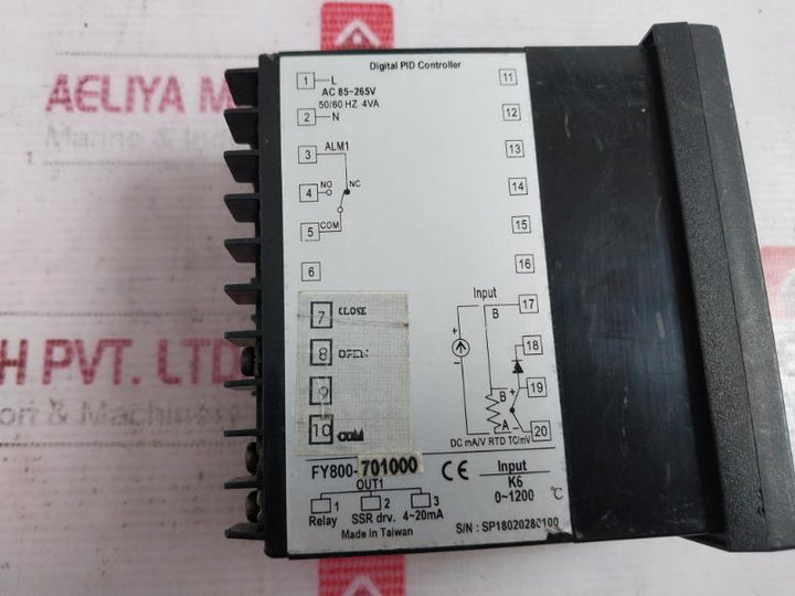 Pan-globe P908X Digital Pid Temperature Controller Ac85-265V 50/60Hz 4Va