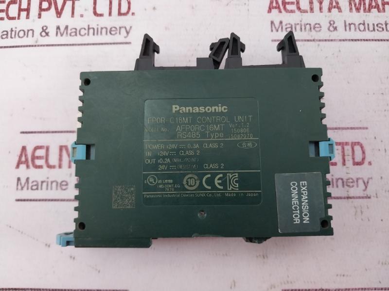 Panasonic Afp0Rc16Mt Control Unit Fp0R-c16Mt 24V 0.3A Ver.1.2