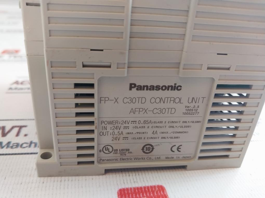 Panasonic Afpx-c30Td Control Unit 24V 0.65A