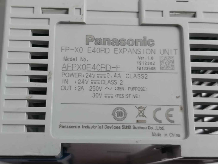 Panasonic Afpx0E40Rd-f Expansion Module 24V-0.4A