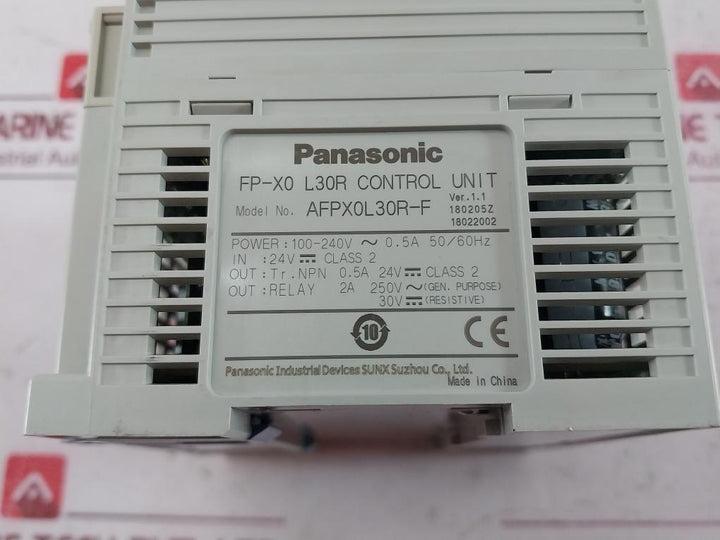 Panasonic Afpx0L30R-f Programmable Logic Controller 100-240V Ac