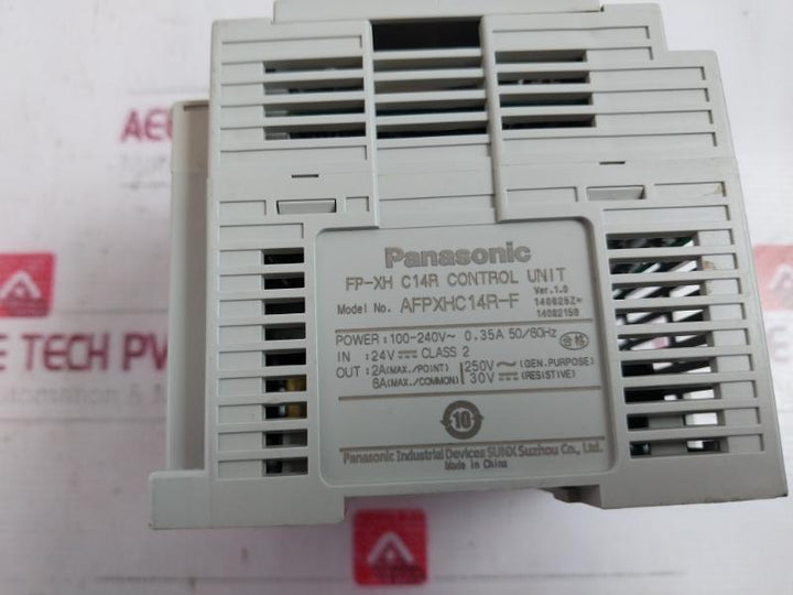Panasonic Afpxhc14R-f Programmable Controller 100-240V 0.35A 50/60Hz
