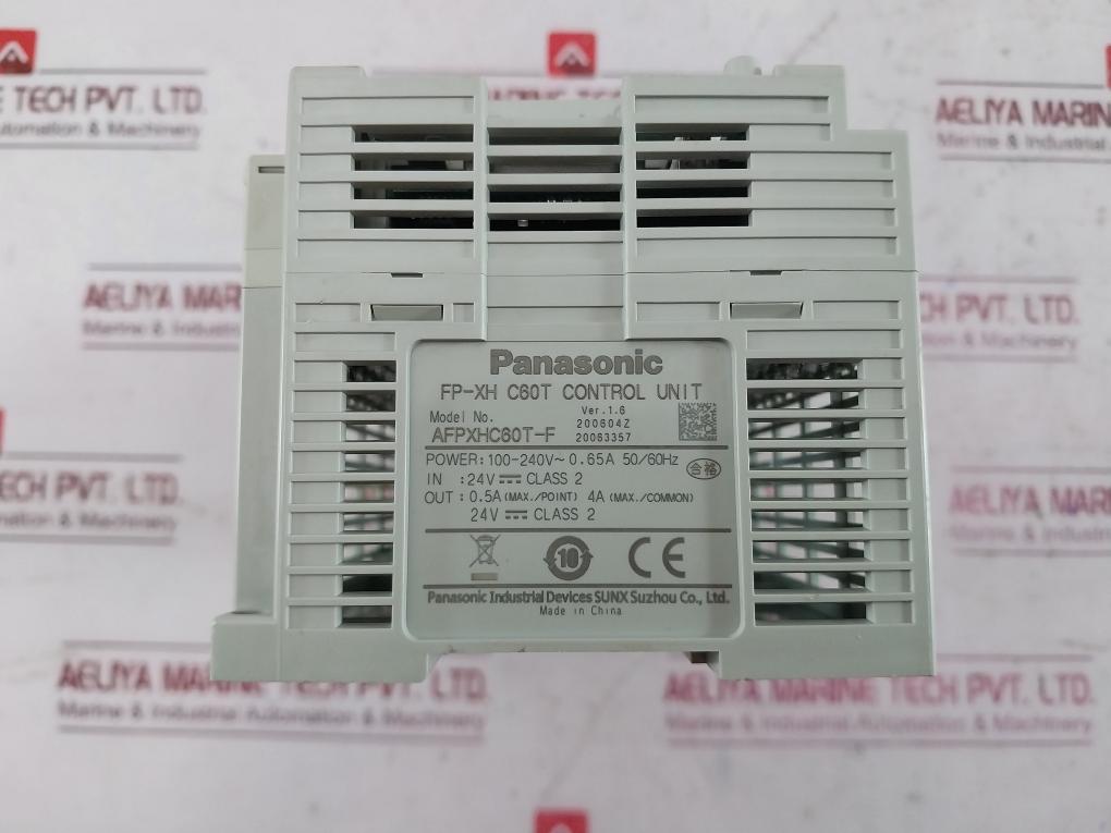 Panasonic Afpxhc60T-f Control Unit Fp-xh C60T 100-240V 0.65A 50/60Hz