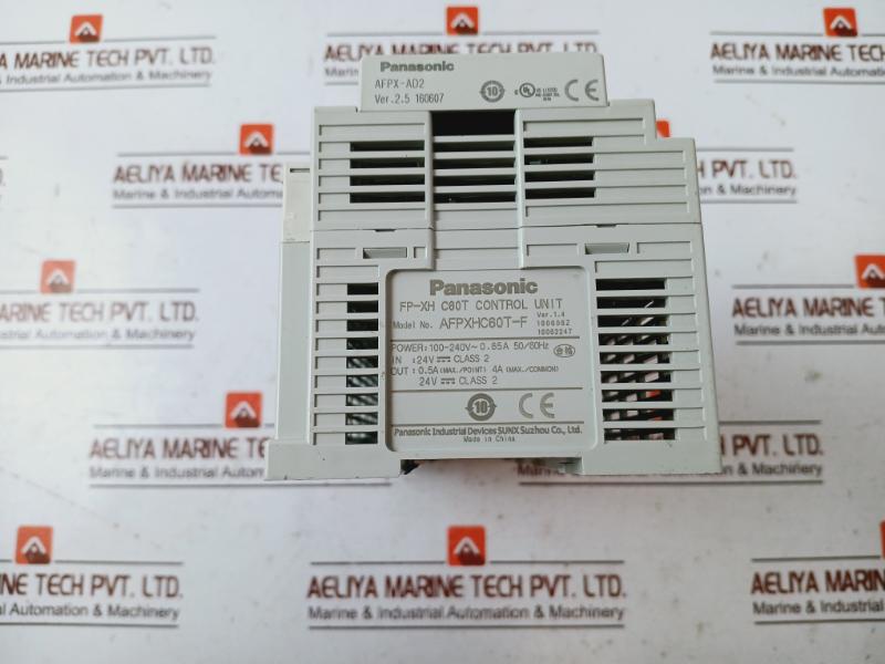Panasonic Afpxhc60t-f Programmable Controller Unit 24v Dc, Class 2