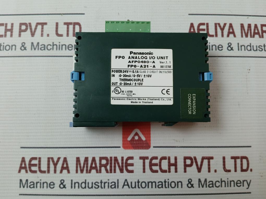 Panasonic Fp0-a21-a Analog I/O Unit Afp0480-a