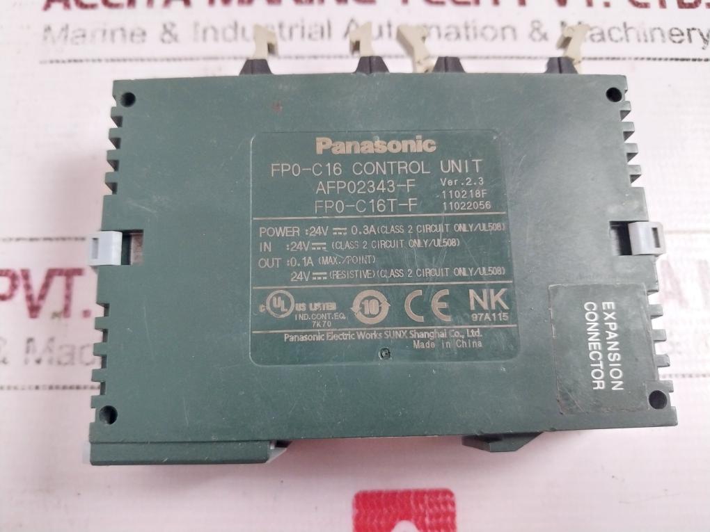 Panasonic Fp0-c16T Control Unit 24V