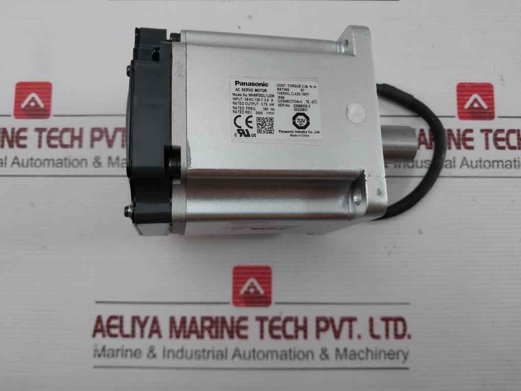 Panasonic Ip65 Servo Motor Part No: Mhmf082L1U2M