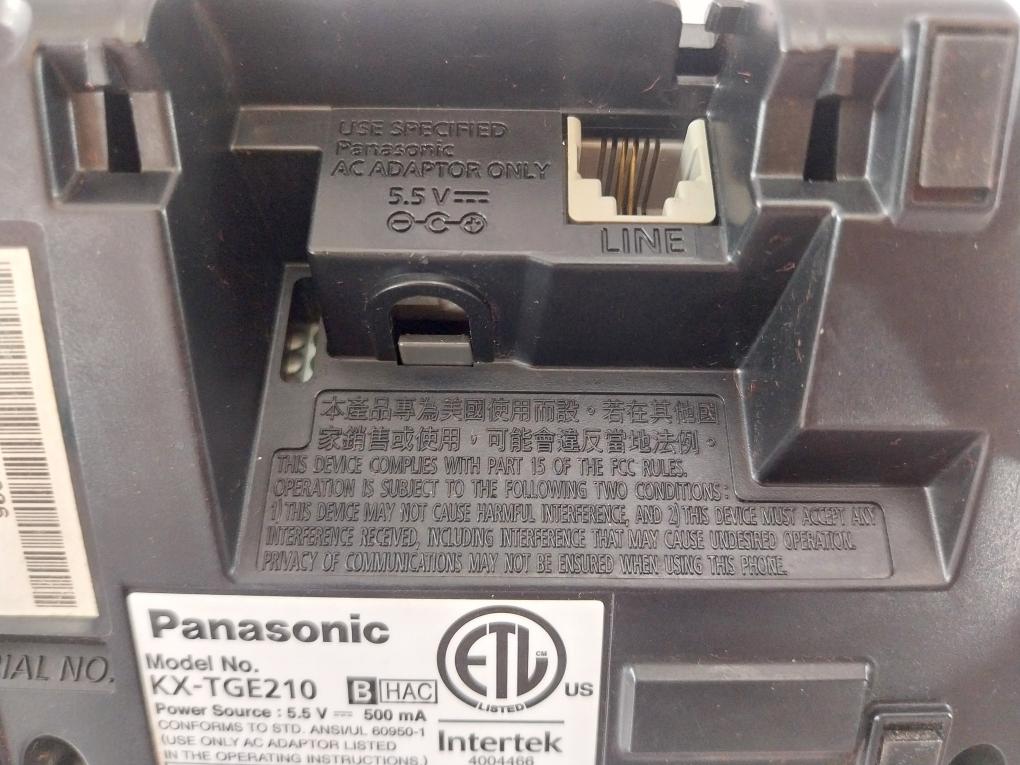 Panasonic Kx-tge210B Charging Base Stand 5.5V 500Ma