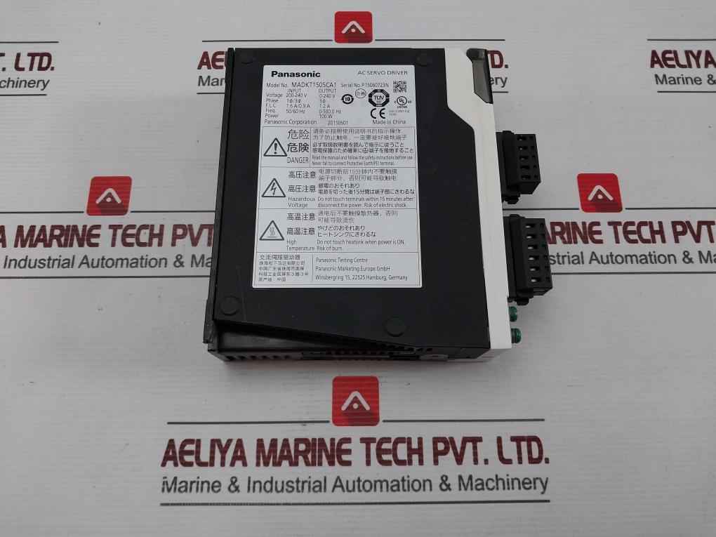 Panasonic Madkt1505Ca1 Ac Servo Driver 100W/50-60 Hz