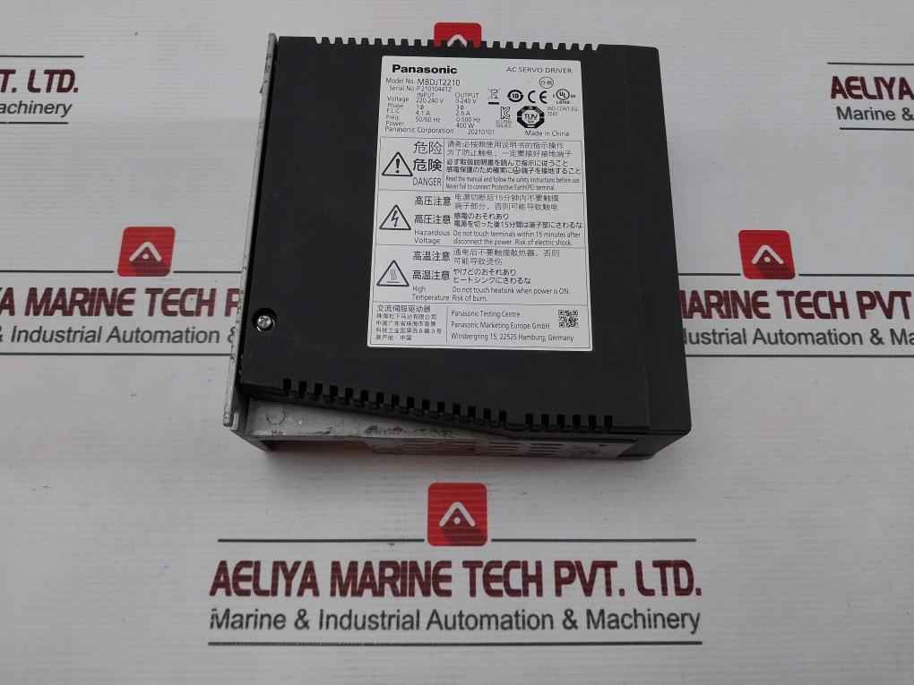 Panasonic Mbdjt2210 Ac Servo Driver Input 220-240V 50/60Hz