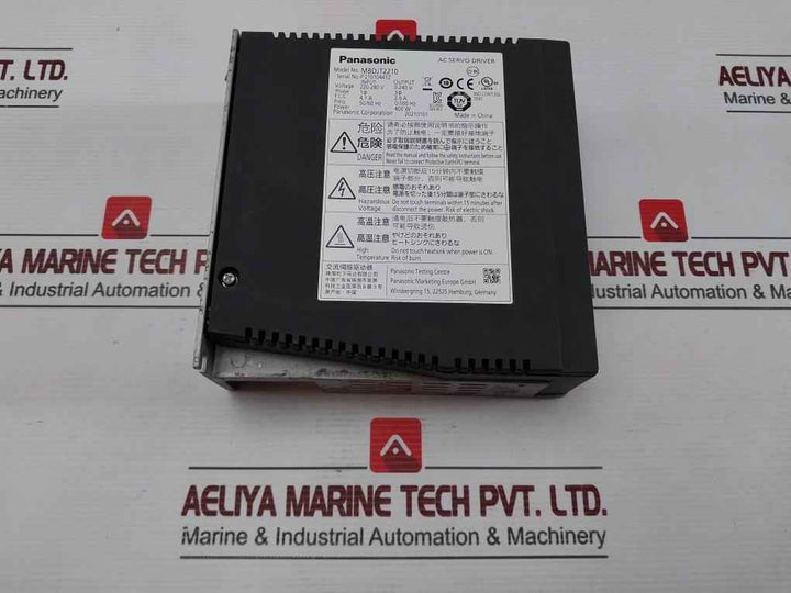 Panasonic Mbdjt2210 Ac Servo Driver Input 220-240V 50/60Hz