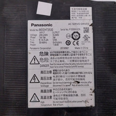Panasonic Mddht3530 Ac Servo Drive 200-240V 0-240V 20100901 9.1A/5.2A 5.9A