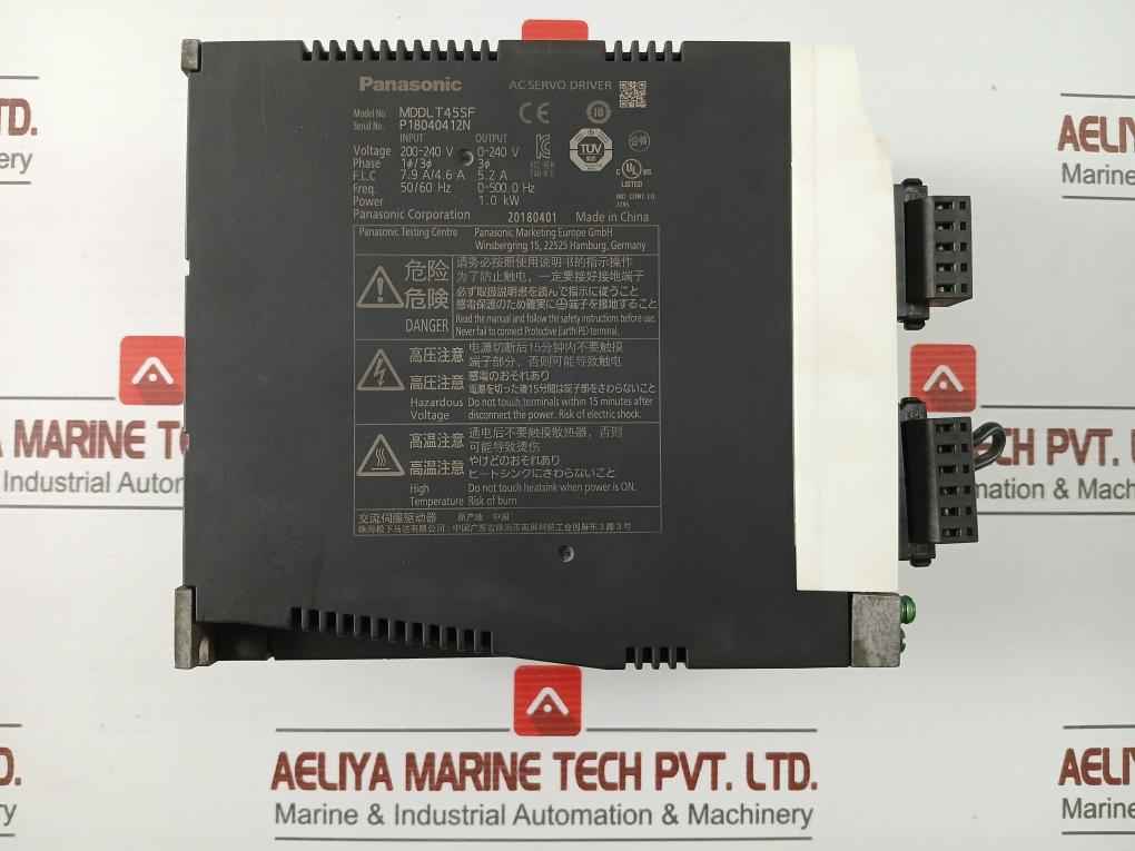 Panasonic Mddlt45Sf Ac Servo Driver Input 200-240V 50/60 Hz
