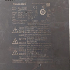 Panasonic Mddlt55Sf Ac Servo Driver Input 200-240V Output 0-240V