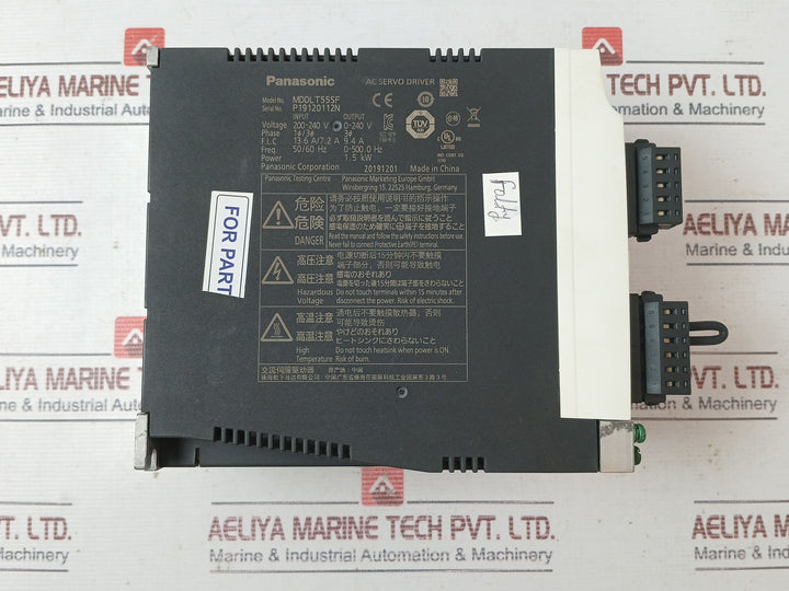 Panasonic Mddlt55sf Ac Servo System 200-240v 50/60hz