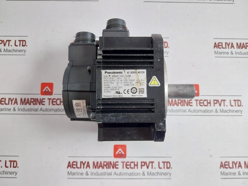 Mdmf102L1G6M Ac Servo Motor Brand Panasonic 128V 5.2A 2000 R/Min