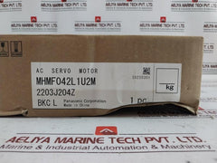 Panasonic Mhmf042L1U2M Ac Servo Motor 250 Hz 3000 R/Min 1.27 N•M Ip65