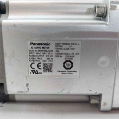 Panasonic Mhmf082L1U2M Ac Servo Motor Ip65 129V 3.8A 0.75Kw 250Hz 3000 R/Min