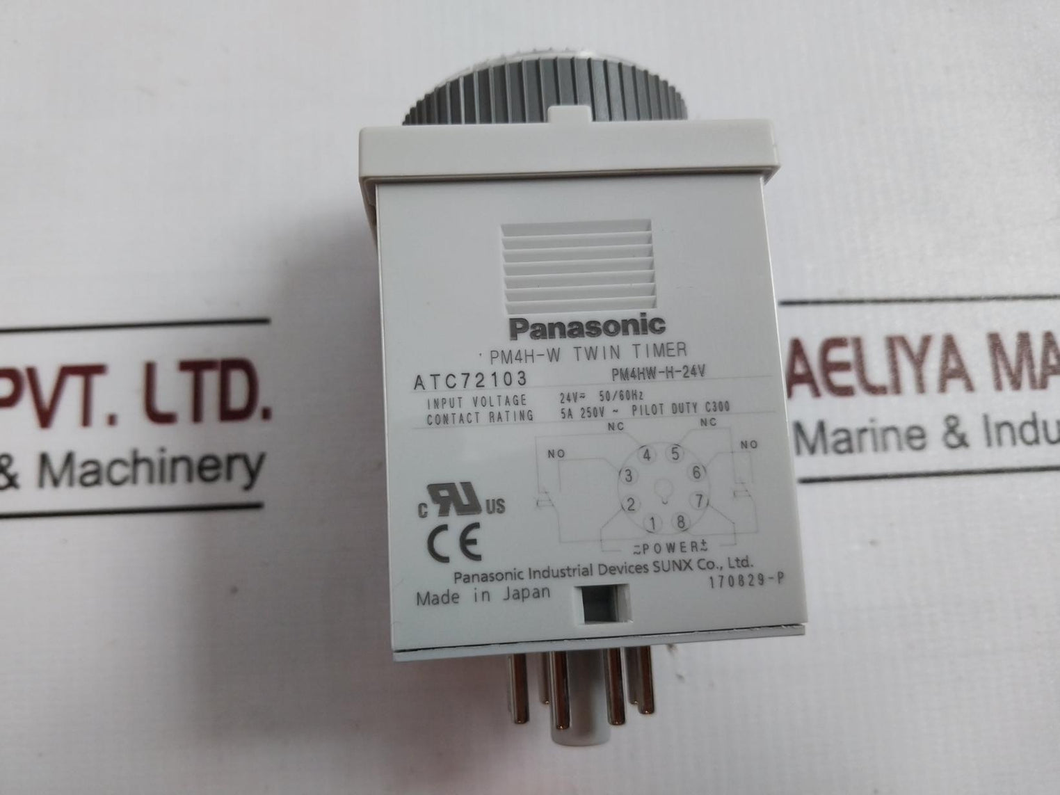 Panasonic Pm4Hw-h-24V Twin Timer 0-10 Sec 24V Ac/Dc 50/60Hz Atc72103