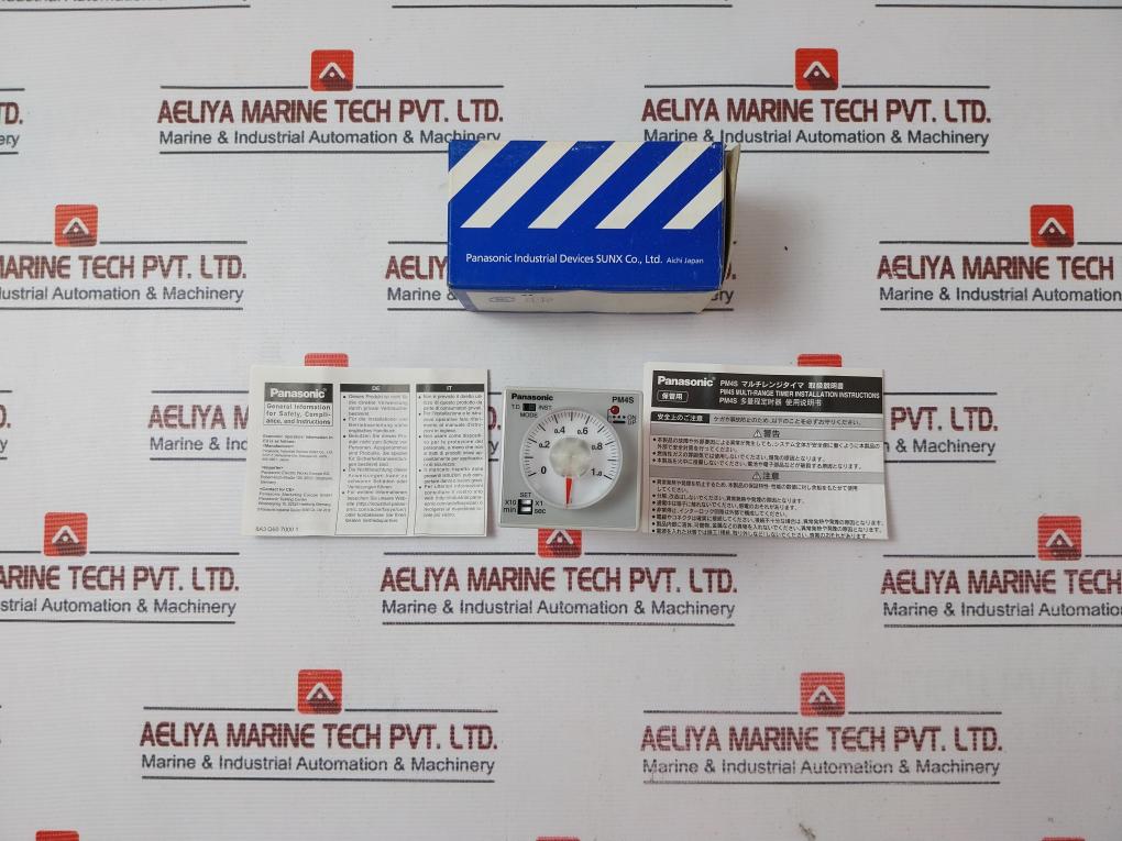 Panasonic Pm4S-a2C10M-ac120V Multirange Timer 5A 250V