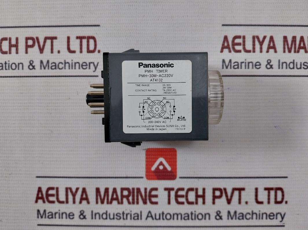 Panasonic Pmh-30M-ac220V Pmh Timer 3S/30S 200-240V Ac 0-30Sec At4132