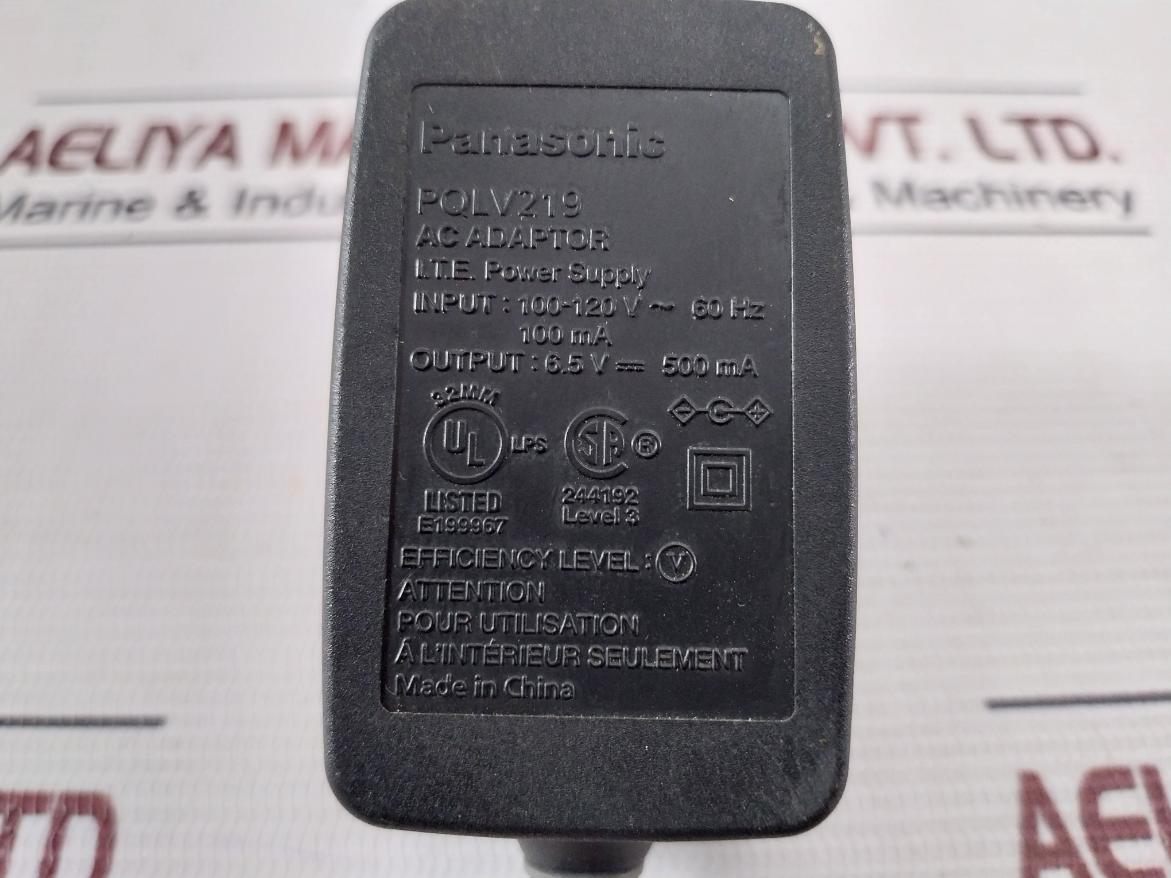 Panasonic Pqlv219 Ac Power Adaptor 100-120V- 60Hz 100Ma 14183Rmy
