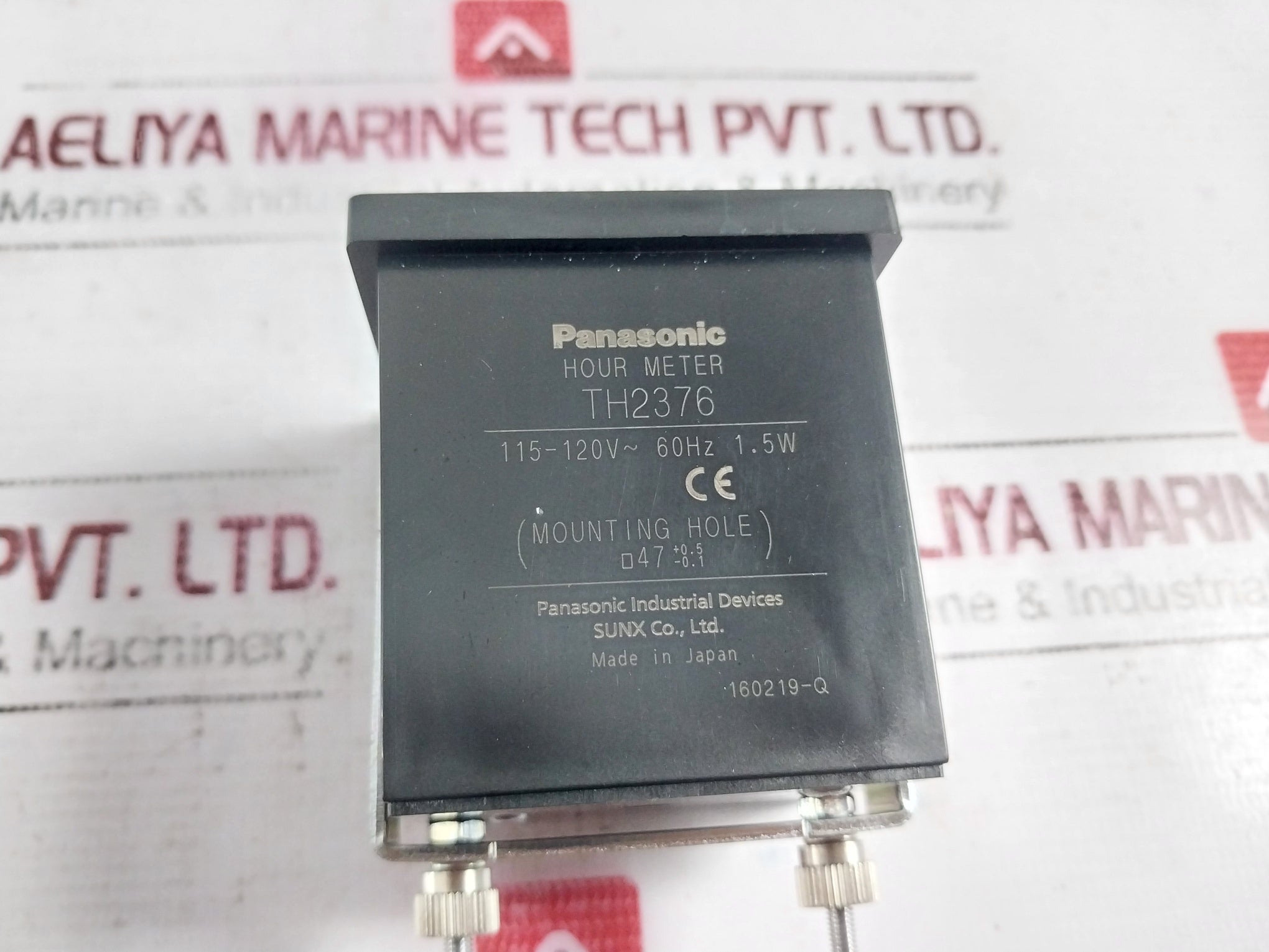 Panasonic Th2376 Hour Meter 115-120V 60Hz 1.5W