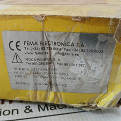 Panel Indicator -50/+600˚C 230 Vac 50/60 Hz Fema Electronica Mag-35-22-0-sp21
