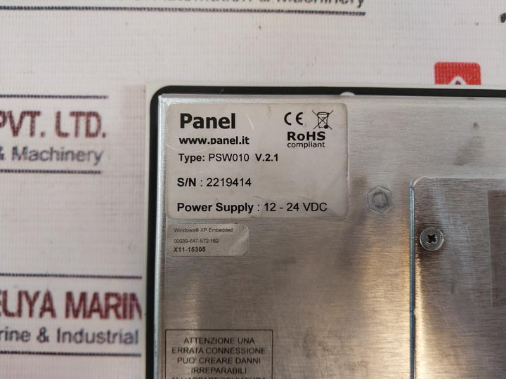 Panel Psw010 Led Backlight Panel 12-24 Vdc V.2.1