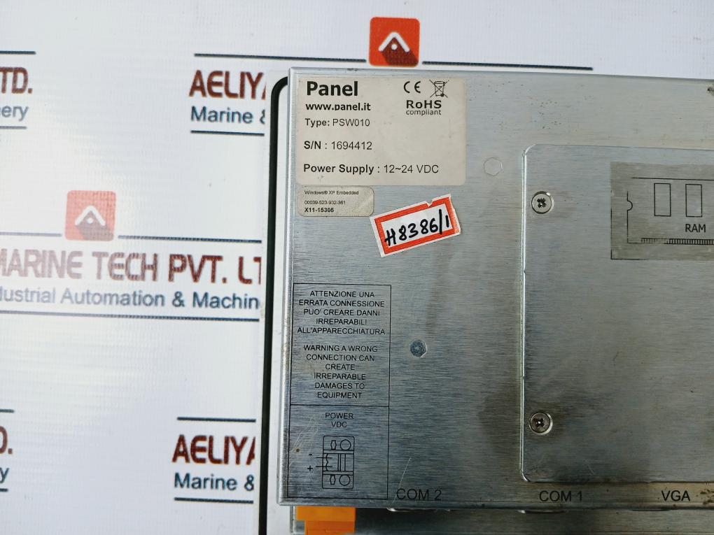 Panel PSW010 LED Backlight Panel PC 12-24VDC 1.630 Kg