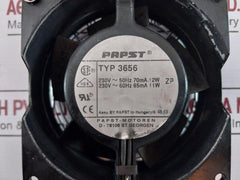 Papst 3656 Cooling Fan 46.03 230V 70 Ma / 12W