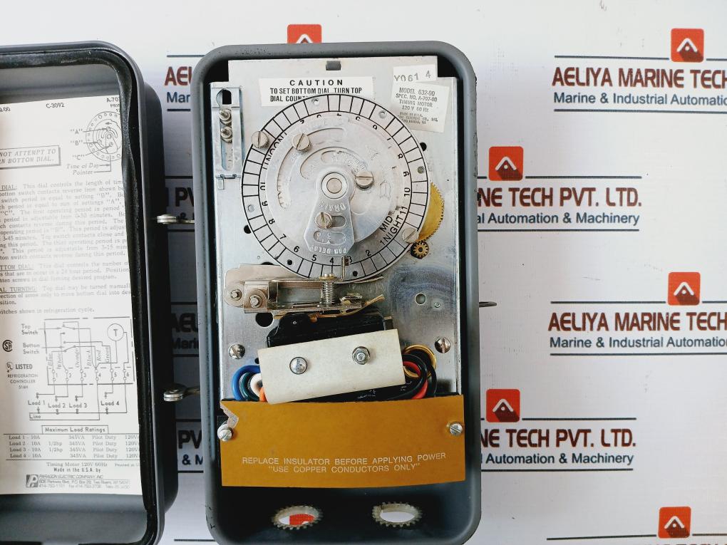 Paragon Electric 632-00 Defrost Timer 120Vac 60Hz