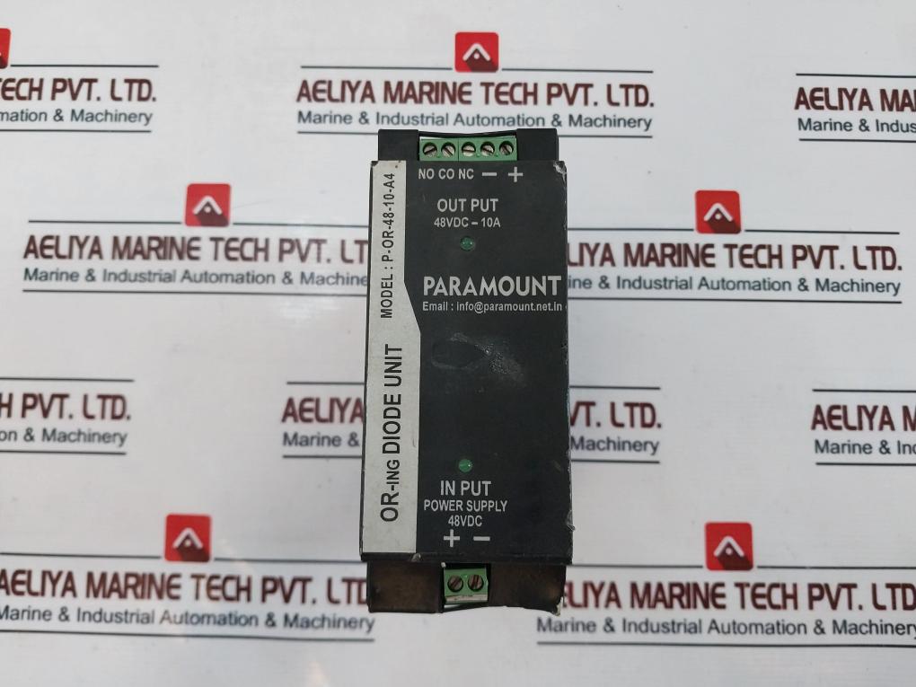 Paramount P-OR-48-10-A4 OR-ING Diode Unit 10A 48VDC