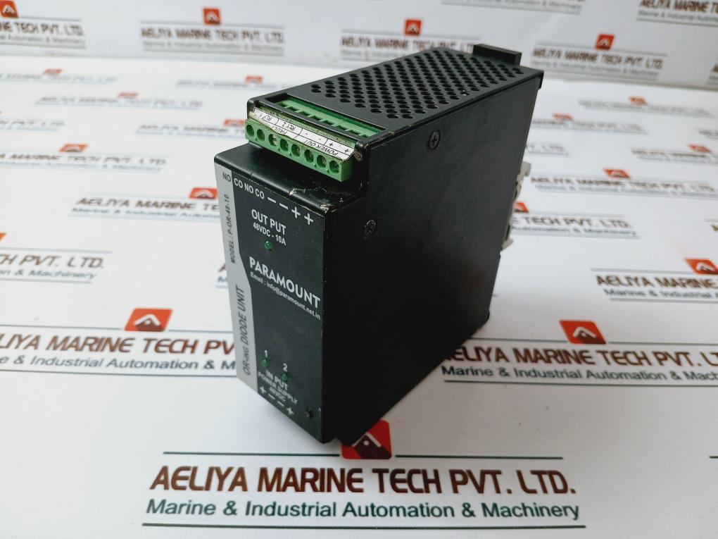 Paramount P-or-48-10 Or-ring Diode Unit 10A 48Vdc