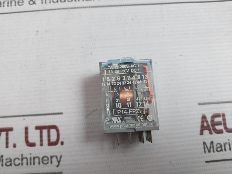 Paramount P14-fpzi Relay 24V Dc 7A At 250V 30V