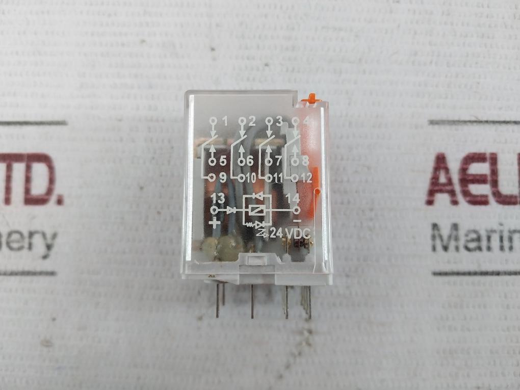 Paramount P1431024Fpbzg Four Pole Compact Industrial Plug In Relay 24Vdc