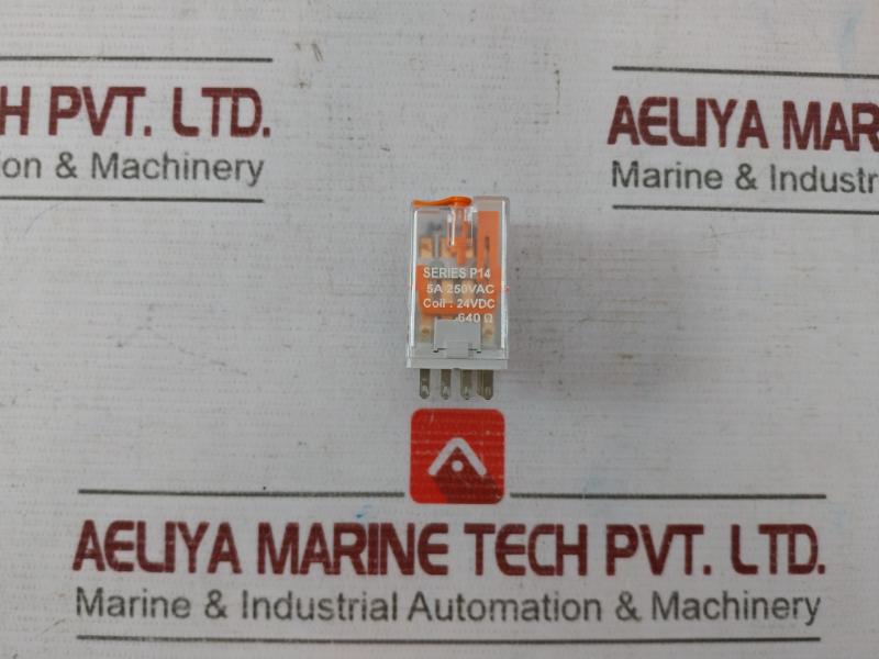 Paramount P14 Four Pole Compact Industrial Plug In Relay P1431024Fpbzg 24Vdc