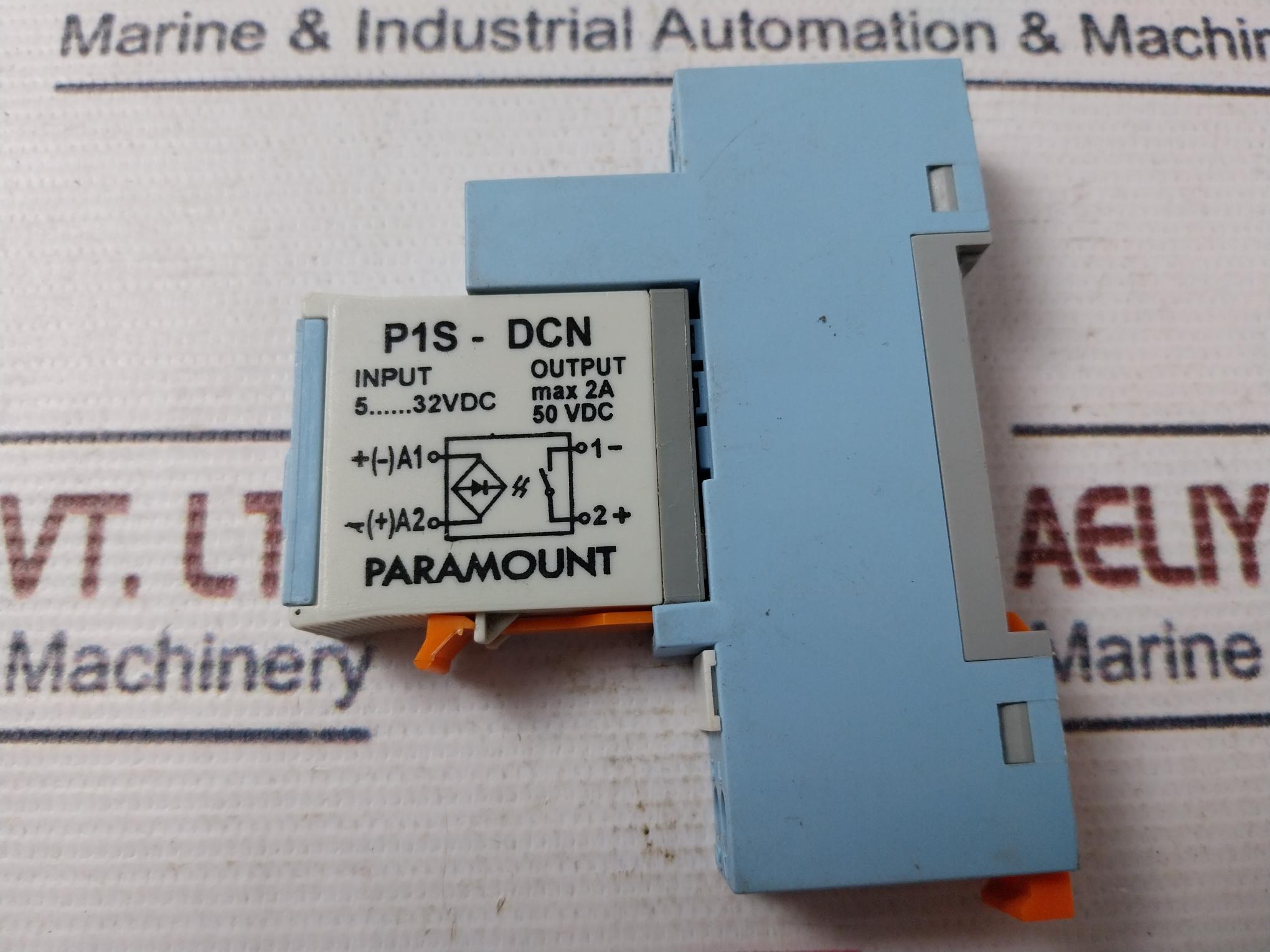 Paramount P1S-dcn Solid State Relay With Base 50Vdc