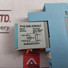 Paramount P1S-din-230Vac Voltage Relay With Base 32 Vdc