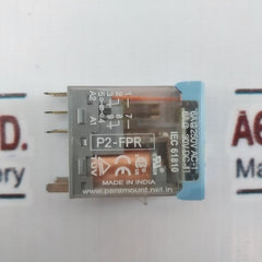 Lot of 13X PARAMOUNT P2-FPR AC 230V Relay 6A 250V AC-1 30V DC-1 IEC 61810