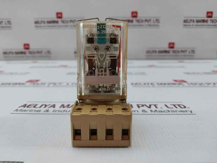 Paramount Series P3 2C/O F Z Coil Relay With An Electromatic Base Used