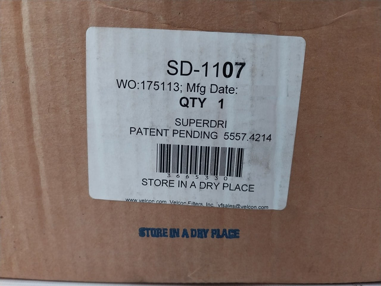 Parker-velcon Sd-1107 Superdri Cartridge 3665330