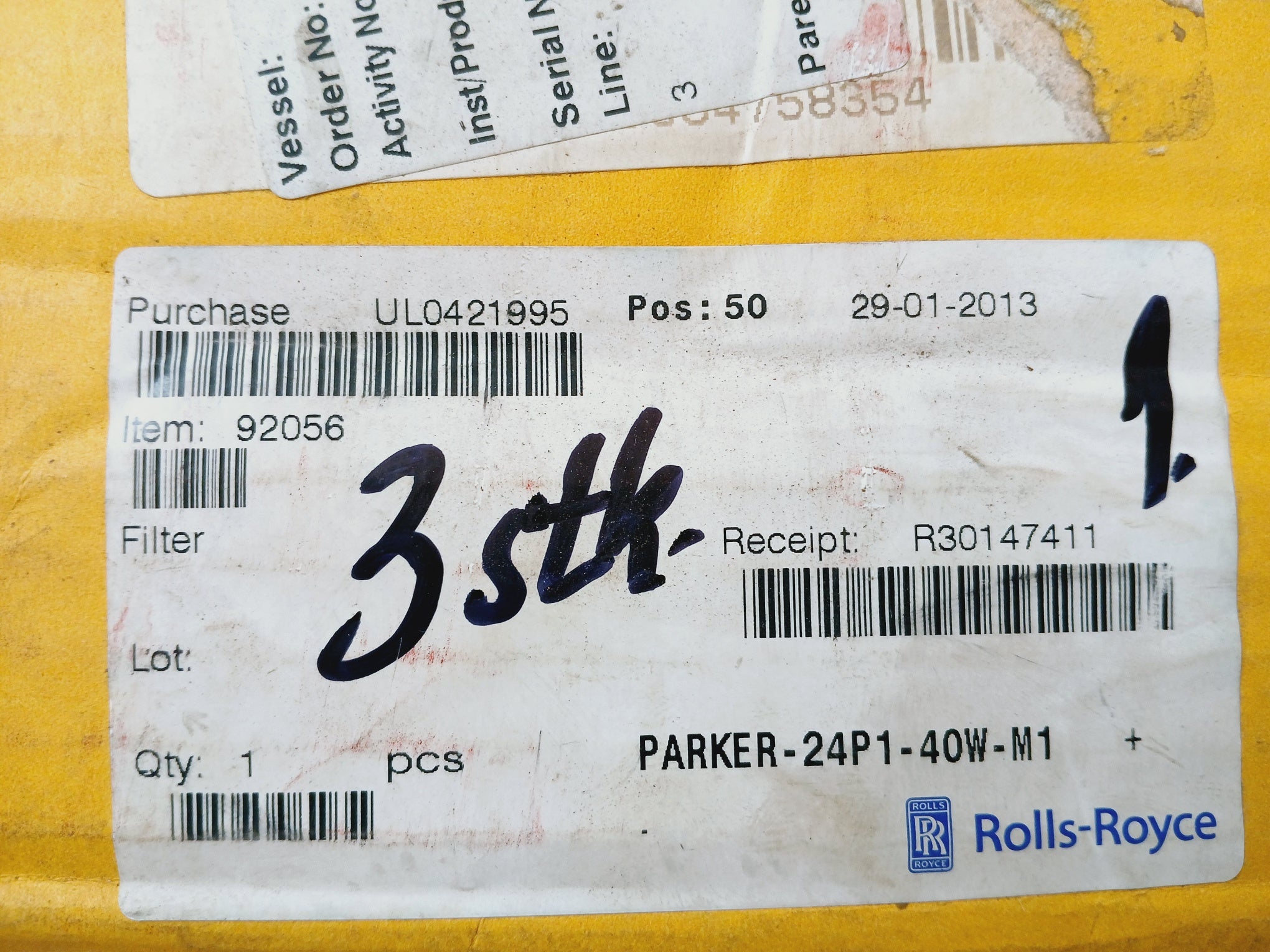 Parker 0-24p-1-40w-m-1 Hydraulic Filter Cartridge