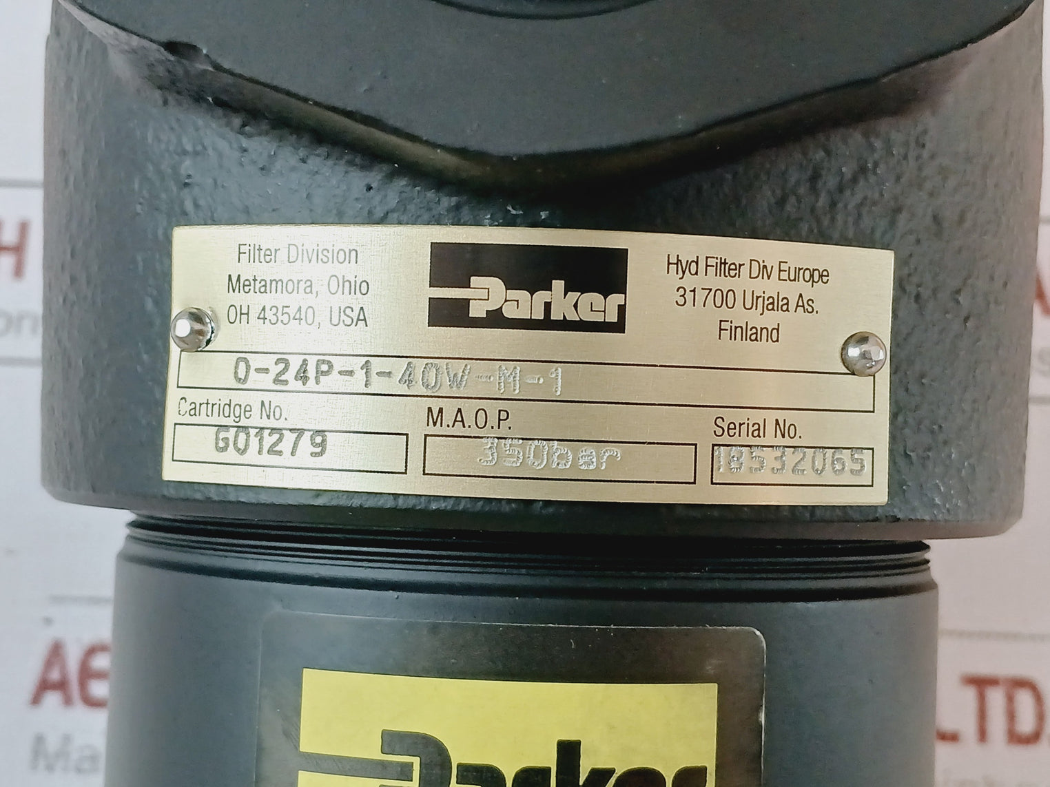 Parker 0-24p-1-40w-m-1 Hydraulic Filter Cartridge