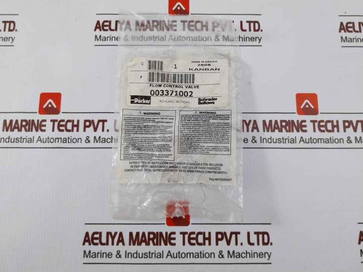 Parker 003371002 Flow Control Valve 250 Psig Max