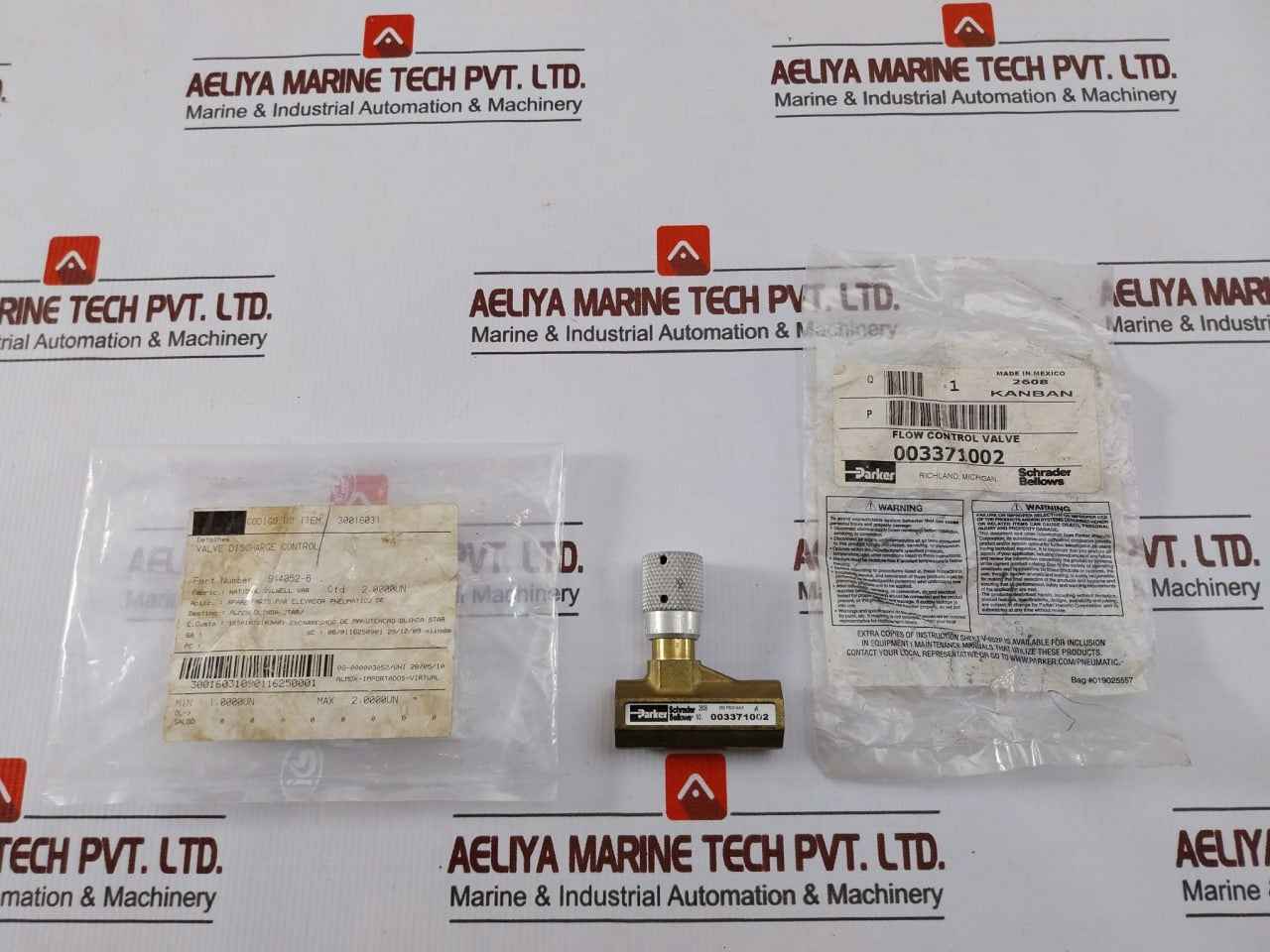 Parker 003371002 Flow Control Valve 250 Psig Max